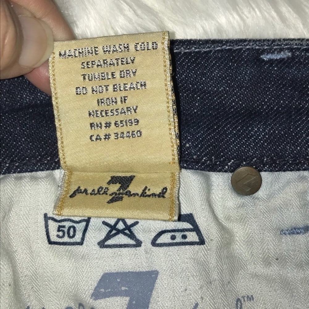 7 FOR ALL MANKIND | Cropped Denim Jeans 7FAM Size 25 / 2 - Picture 6 of 6